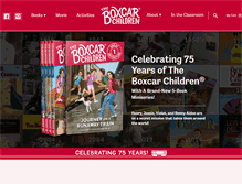 Tablet Screenshot of boxcarchildren.com